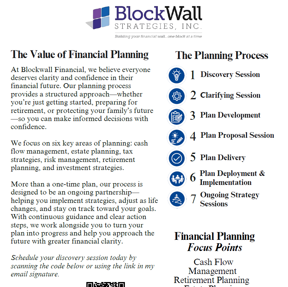 Financial Planning Flyer